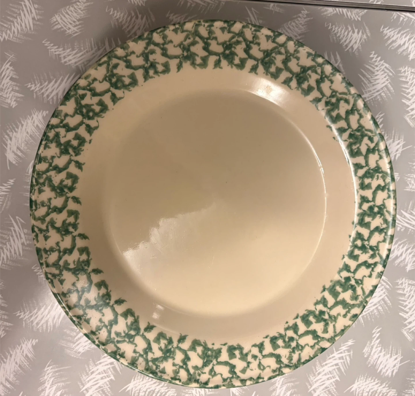 ✨✨Set of 3 Spongeware Bowls and Plates - photo 4