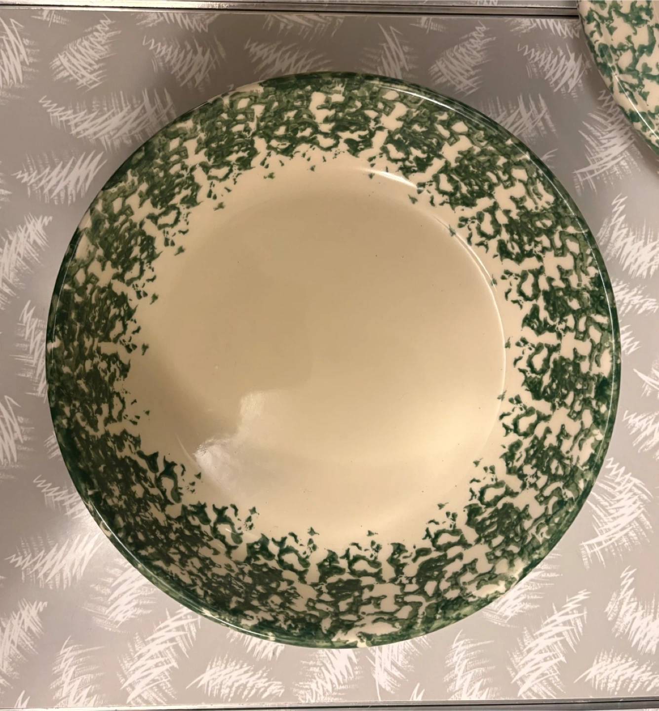 ✨✨Set of 3 Spongeware Bowls and Plates - photo 3