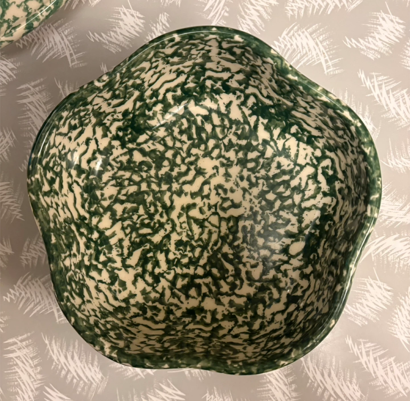 ✨✨Set of 3 Spongeware Bowls and Plates - photo 2