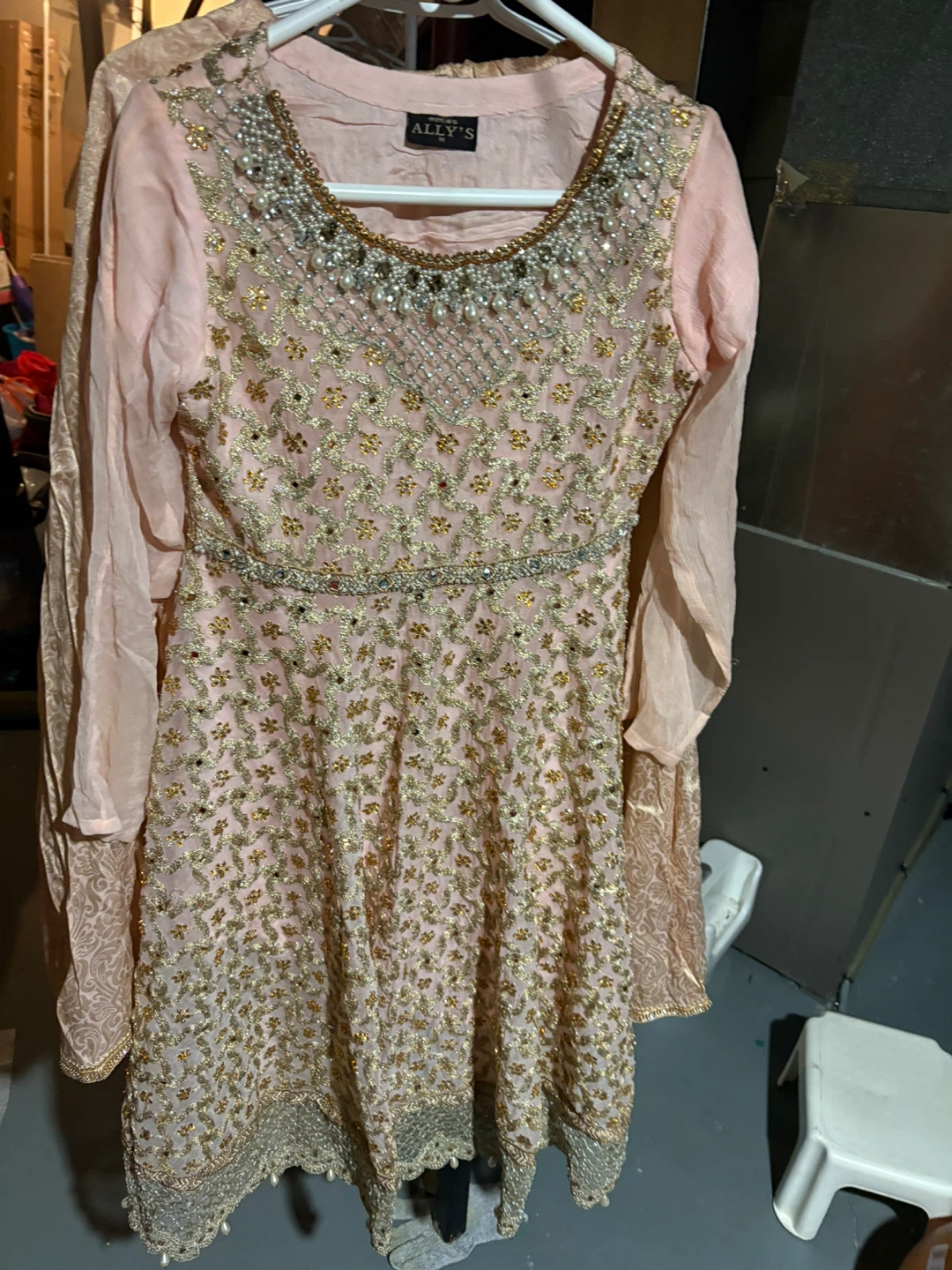 Ally's Pink Embroidered Dress - photo 5