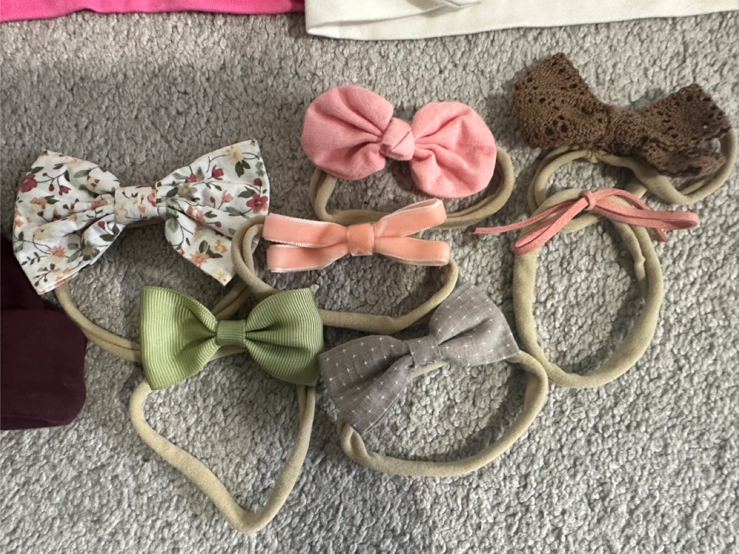 Baby Headbands and Hats Set and pillow - photo 2