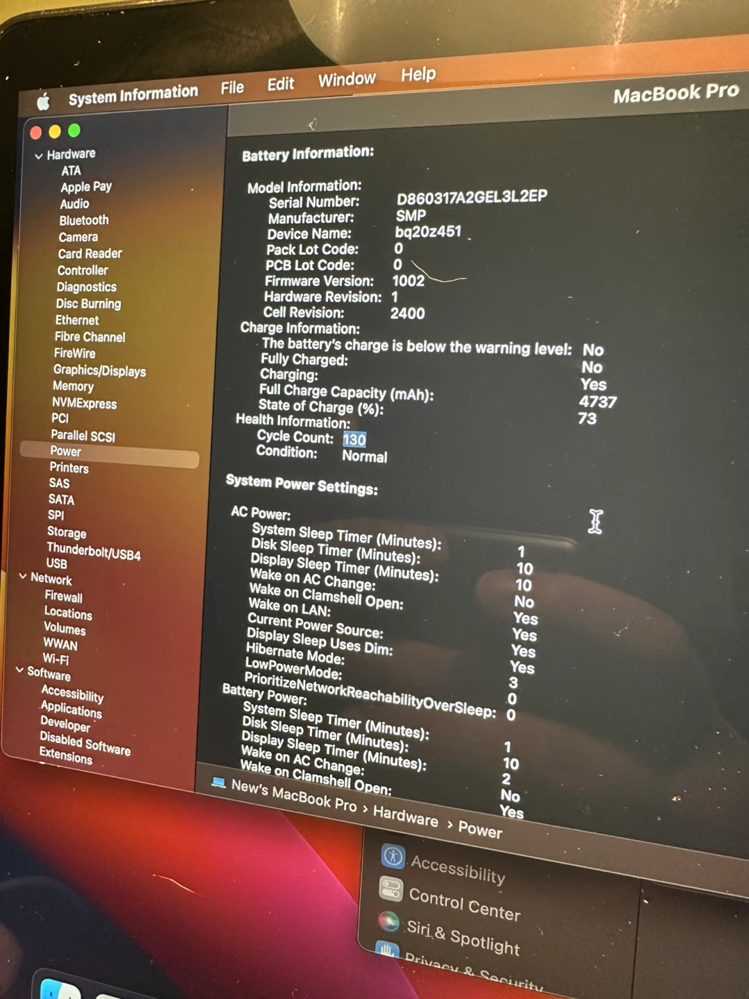 MacBook Pro | 8GB Ram | 256GB SSD | Low Cycles | - photo 4