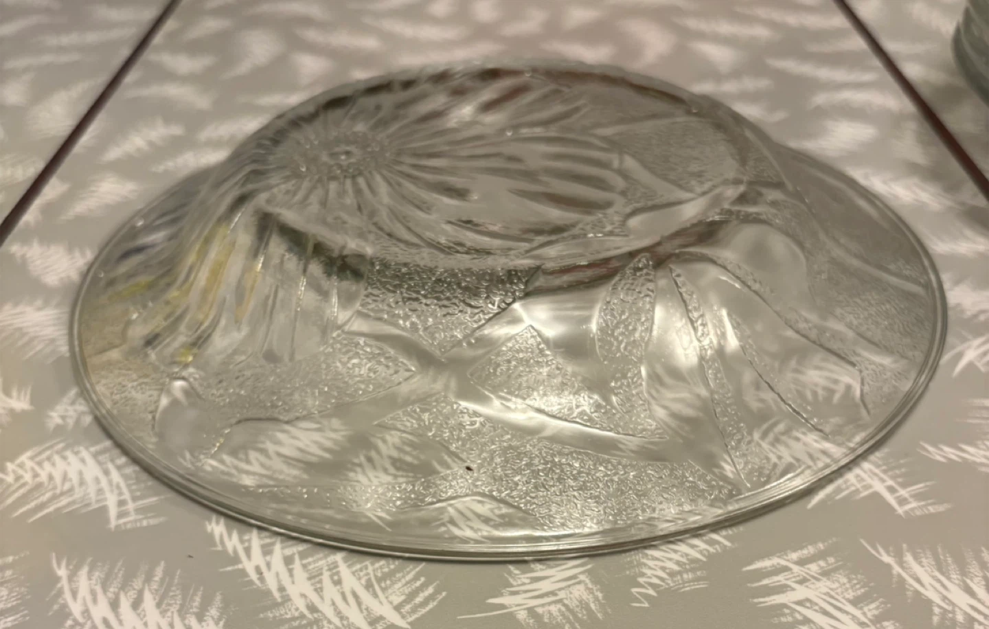 ✨✨Set of 6 Glass Bowls with Floral Design - photo 2