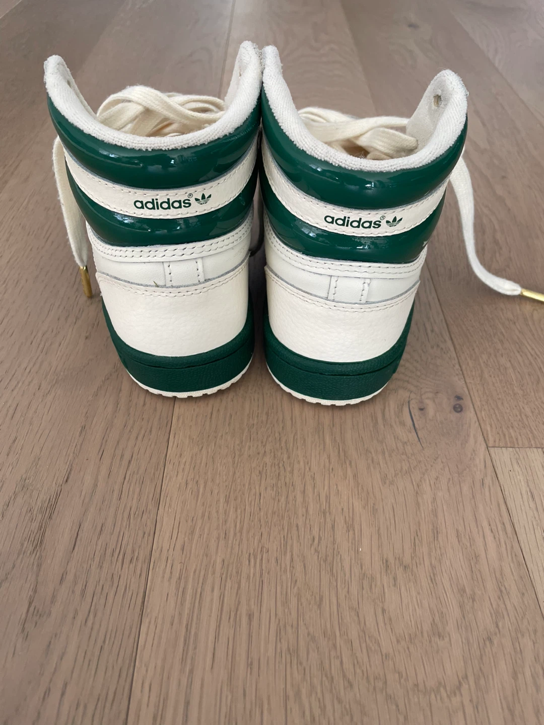 Kids Adidas High Top Sneakers - White/Green - photo 4