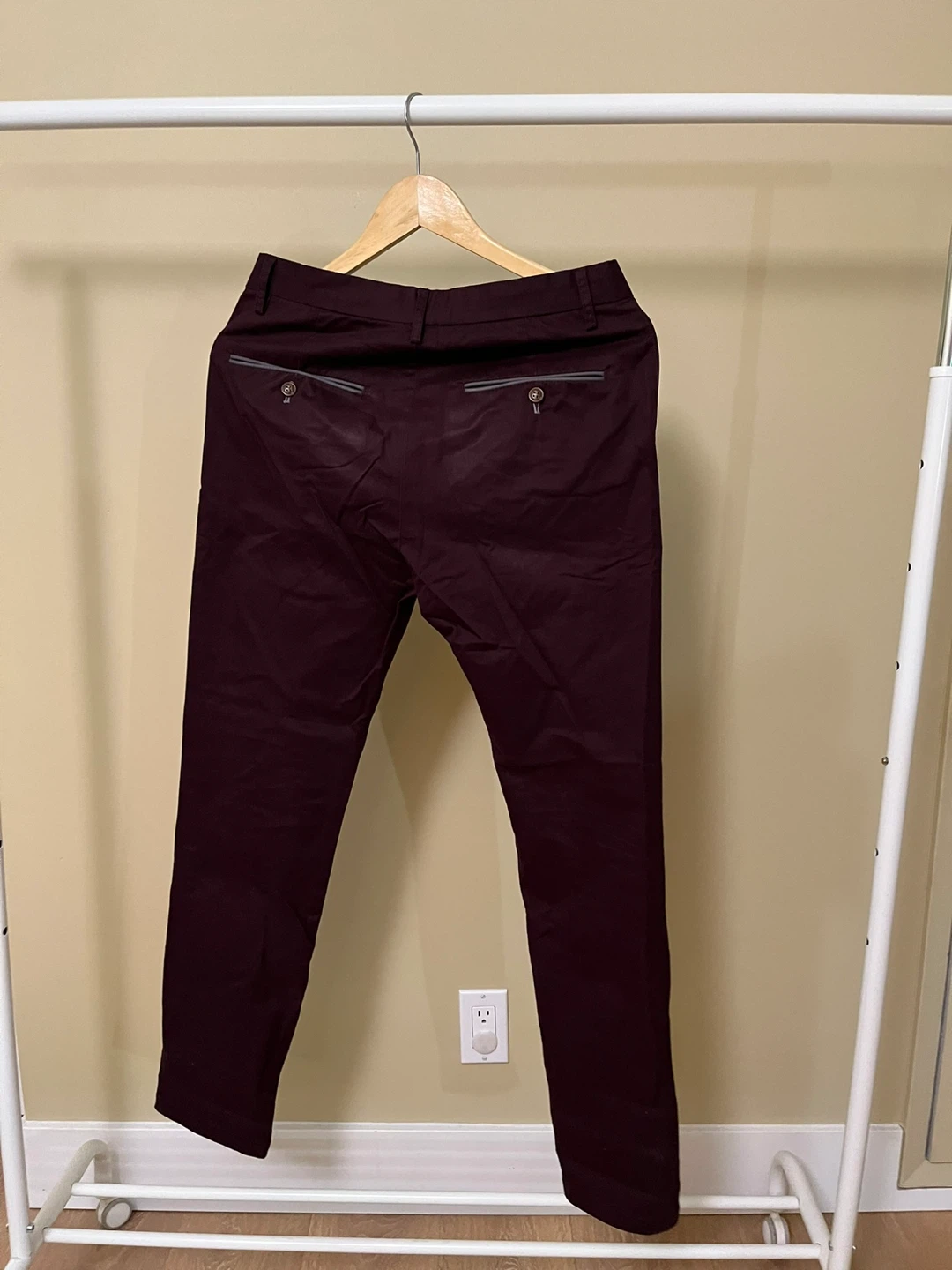 Burgundy Chinos - photo 3