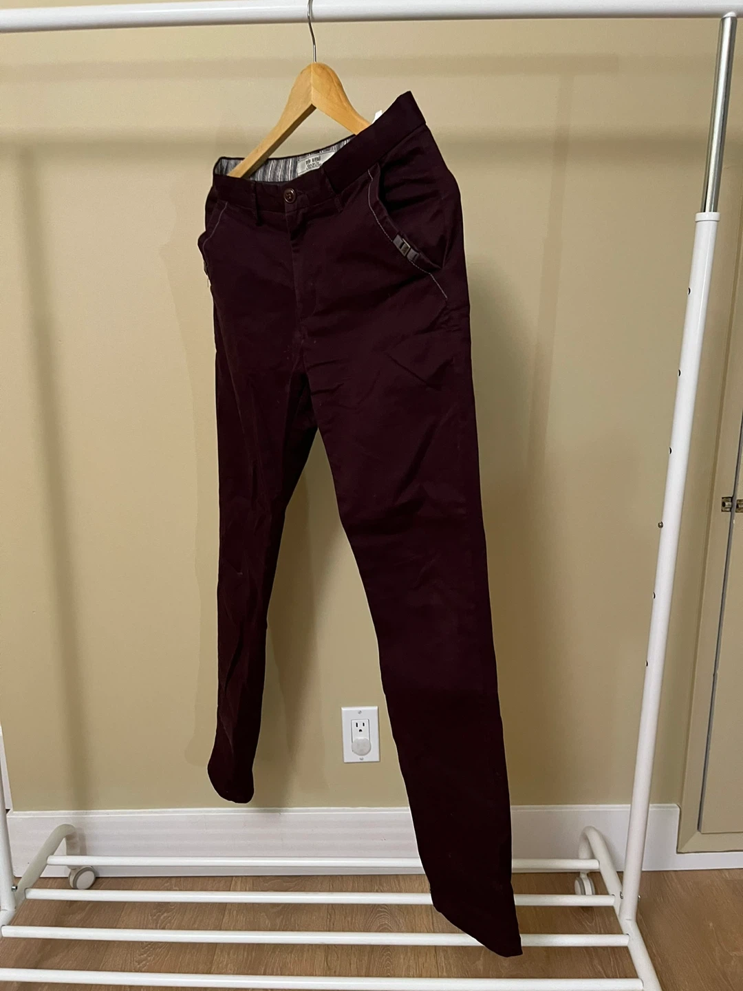 Burgundy Chinos