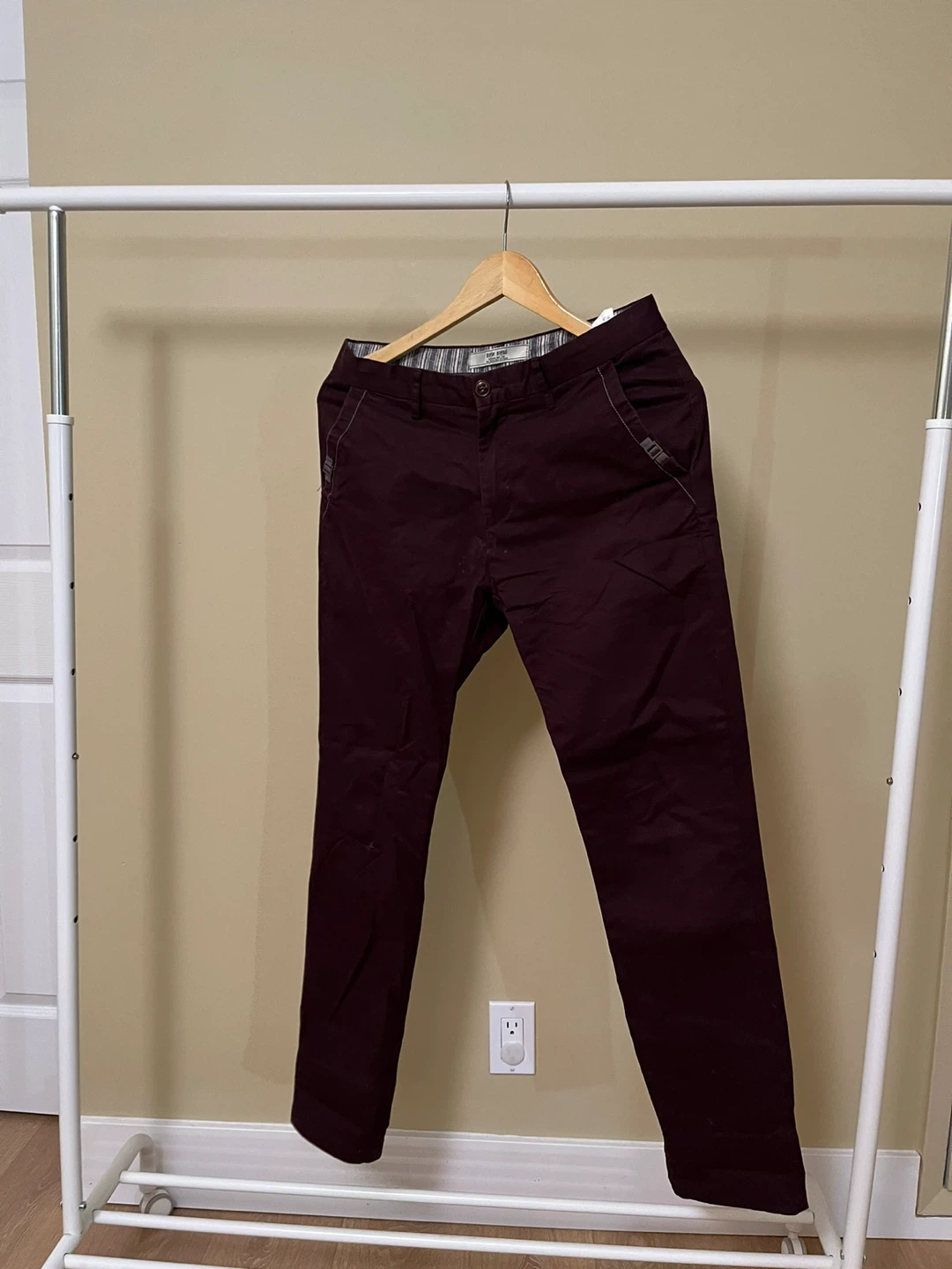 Burgundy Chinos - photo 2