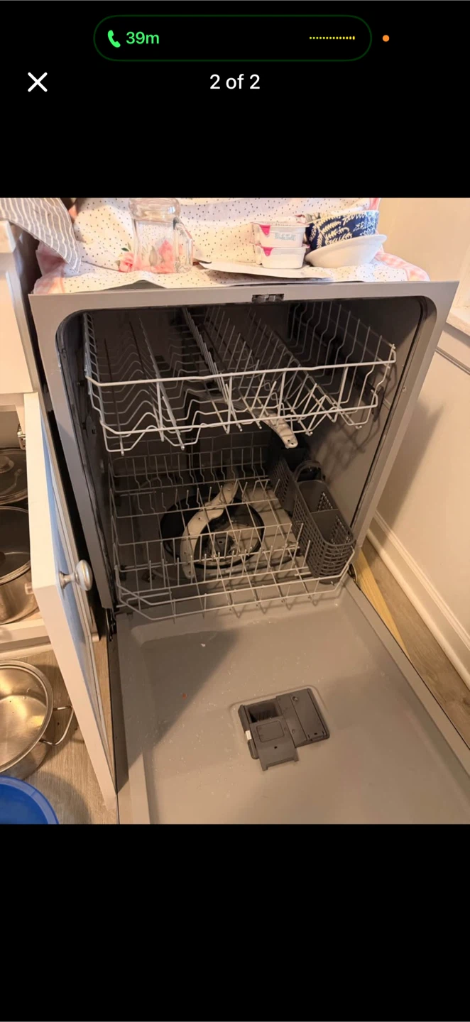 GE Dishwasher Stainless Steel Front - photo 2