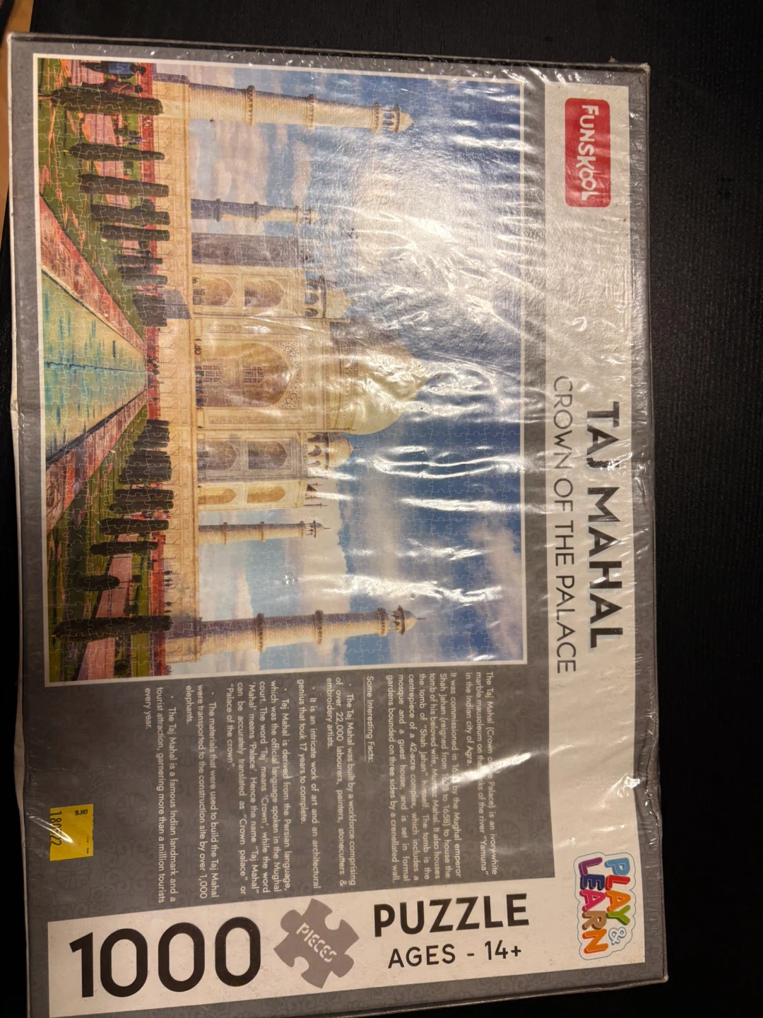 Funkoop Taj Mahal Crown of the Palace 1000 Piece Puzzle