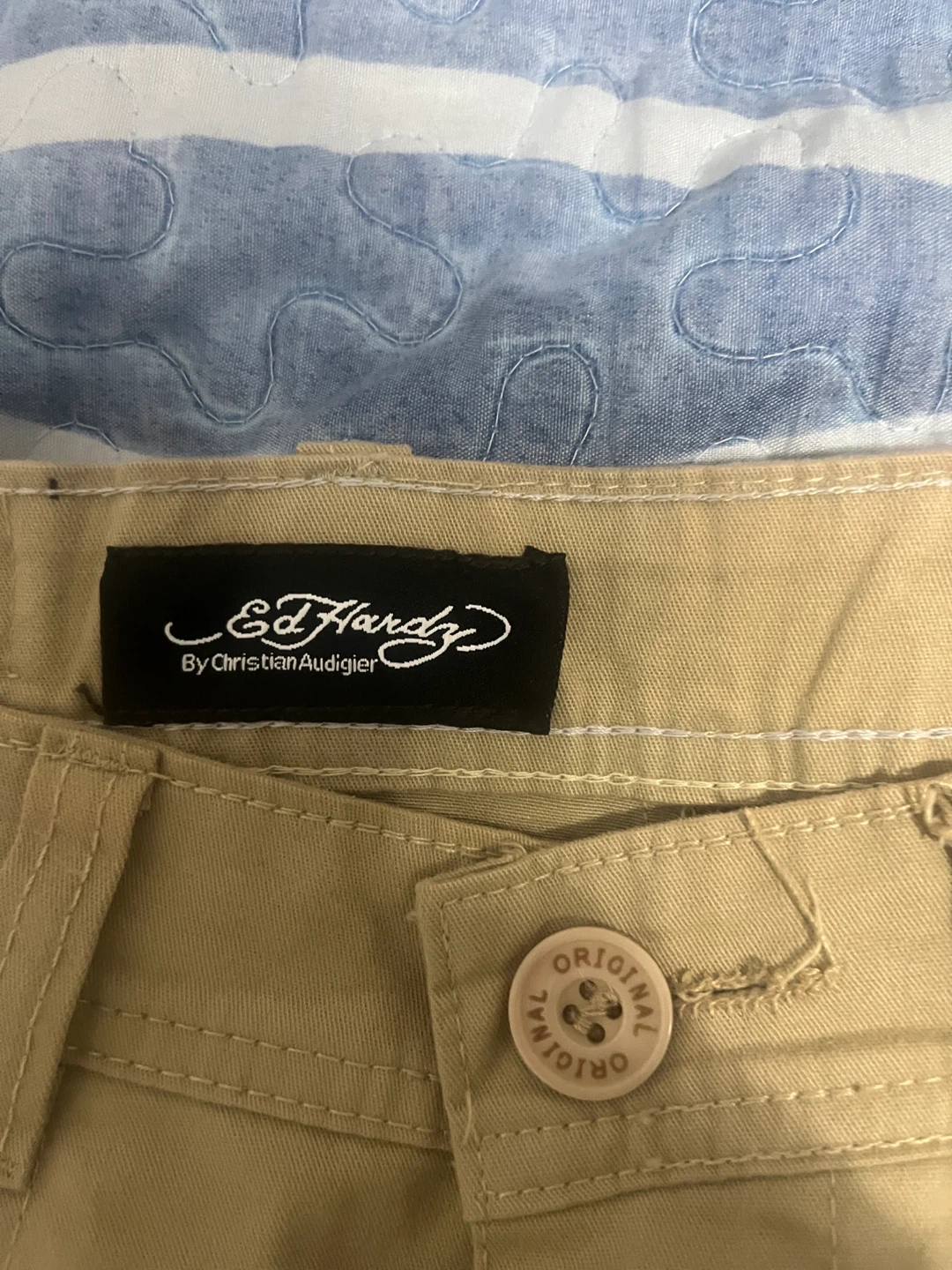 Ed Hardy Beige Cargo Pants Men’s Size 30 - photo 2