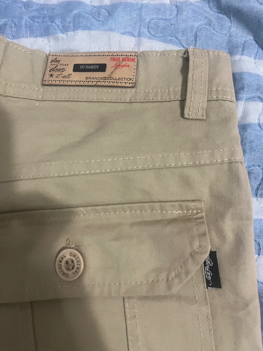 Ed Hardy Beige Cargo Pants Men’s Size 30 - photo 5