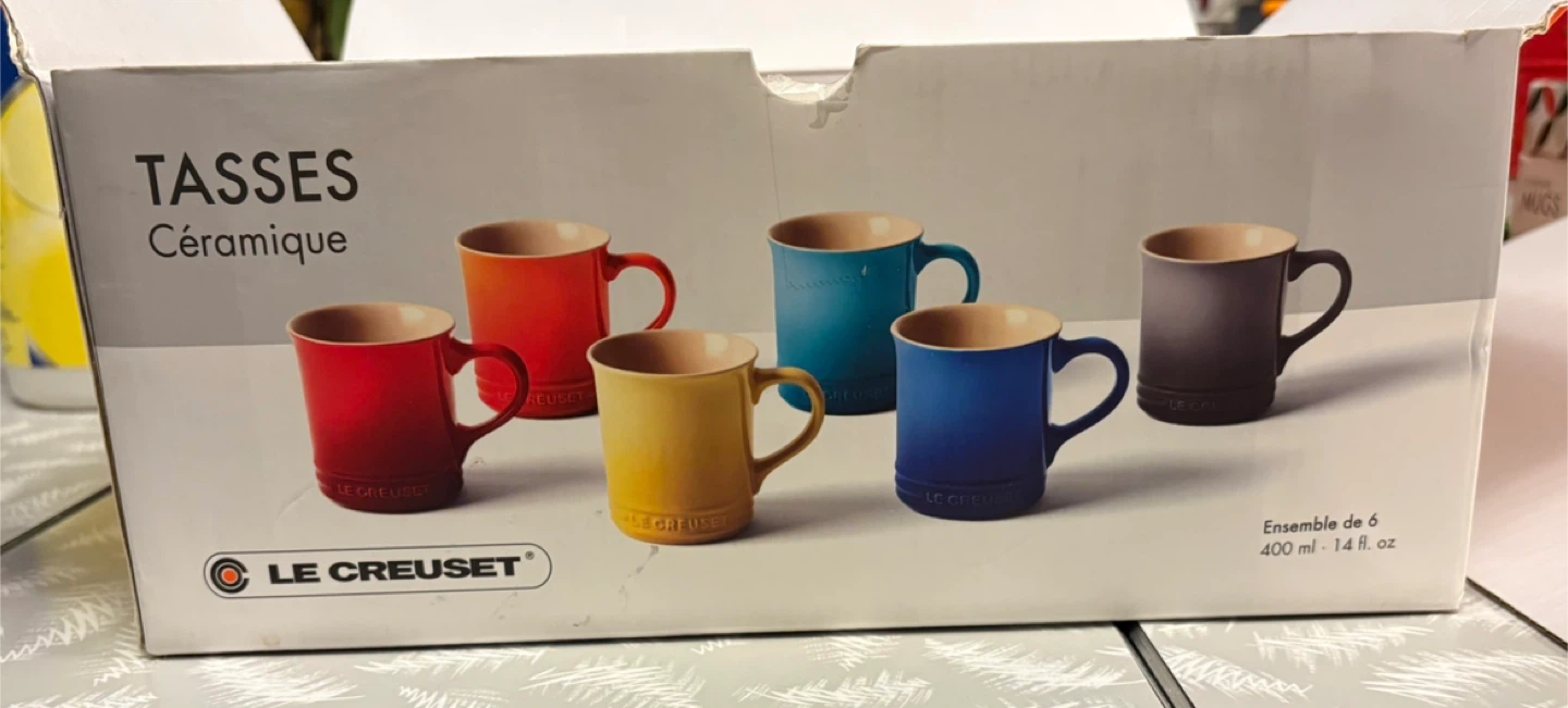 ✨✨Le Creuset Ceramic Mugs Set - Set of 6