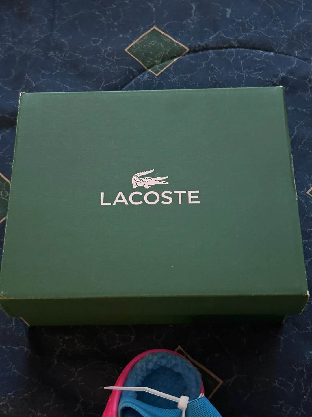Lacoste White Leather Little Chimpion Strap Shoes Toddler Size 4