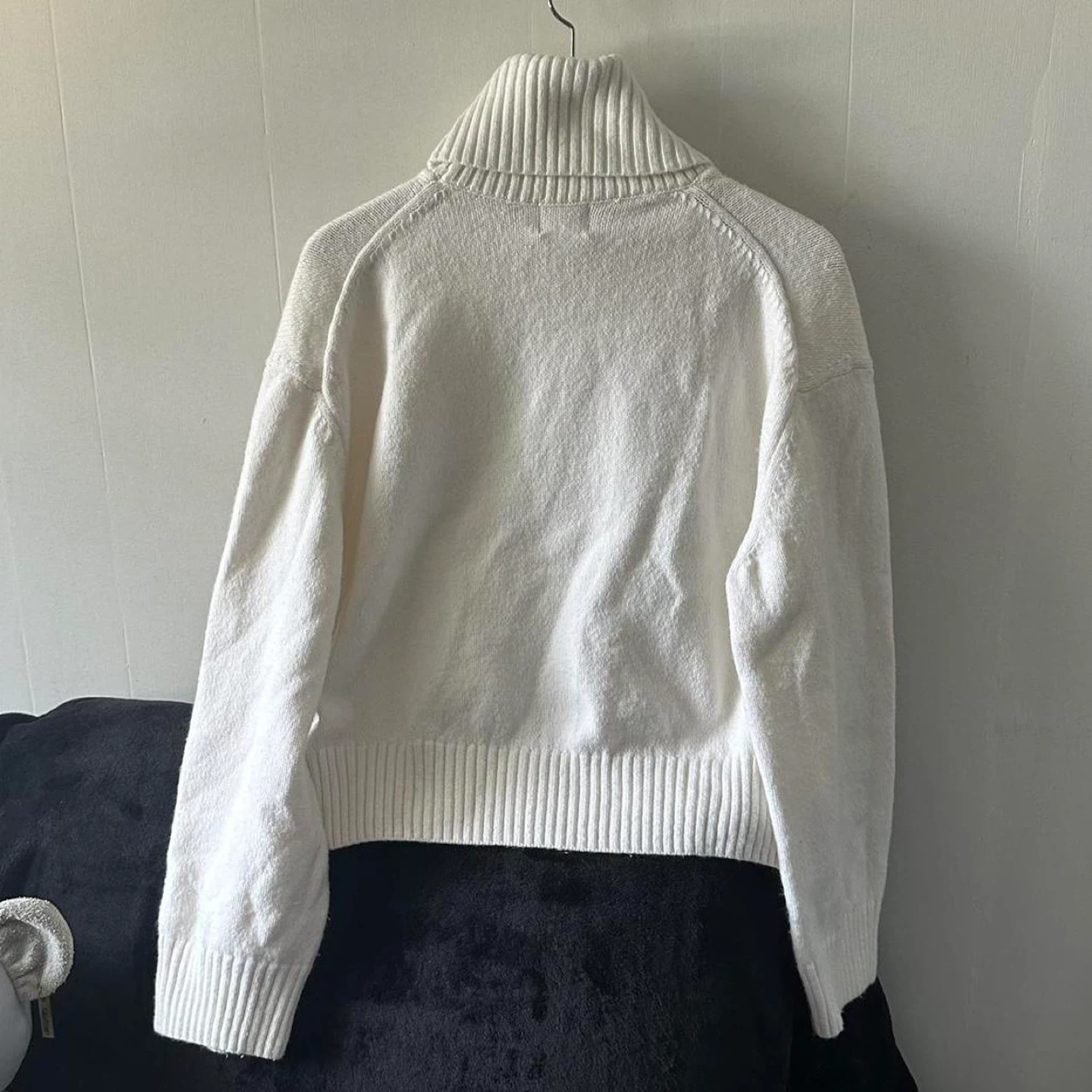 White Turtleneck Sweater - photo 3