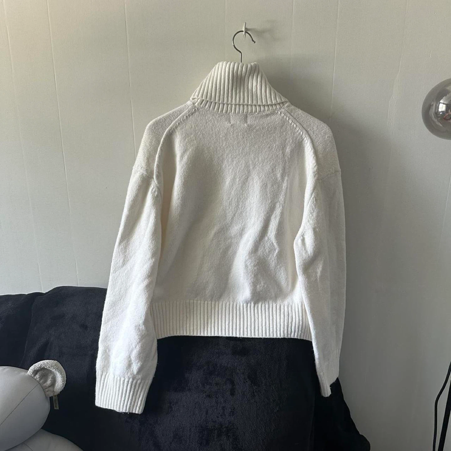 White Turtleneck Sweater - photo 2