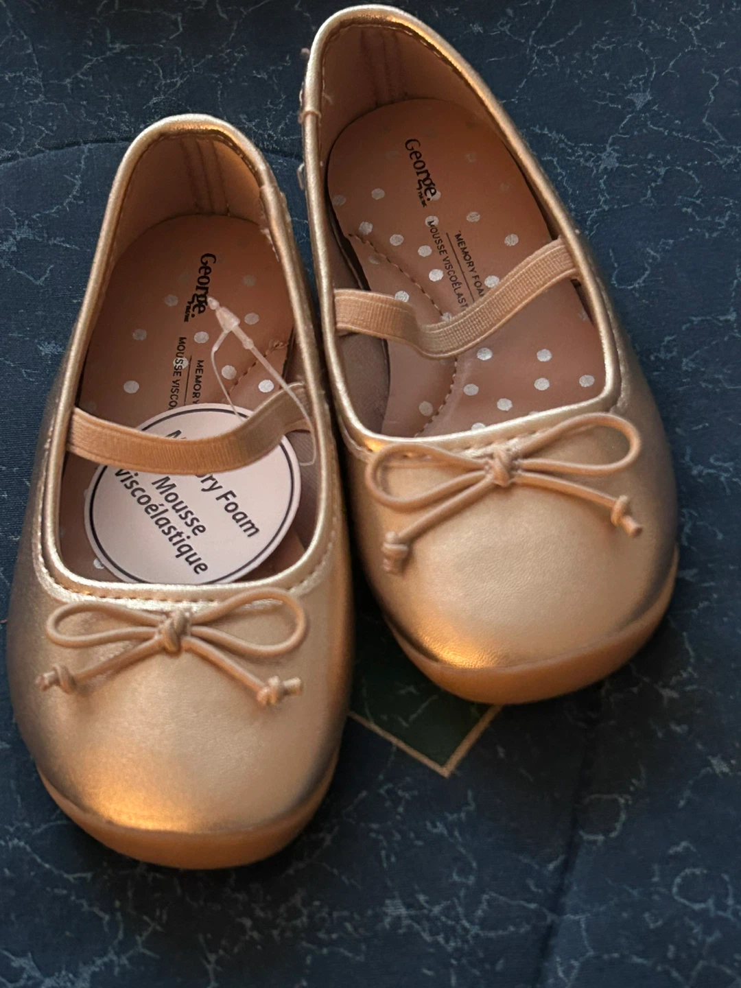 George Gold Ballet Flats - Size 10 Toddler - photo 2