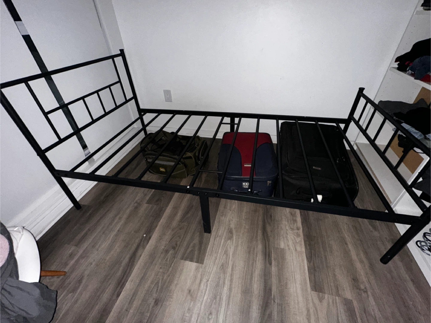 Black Metal Twin Bed Frame