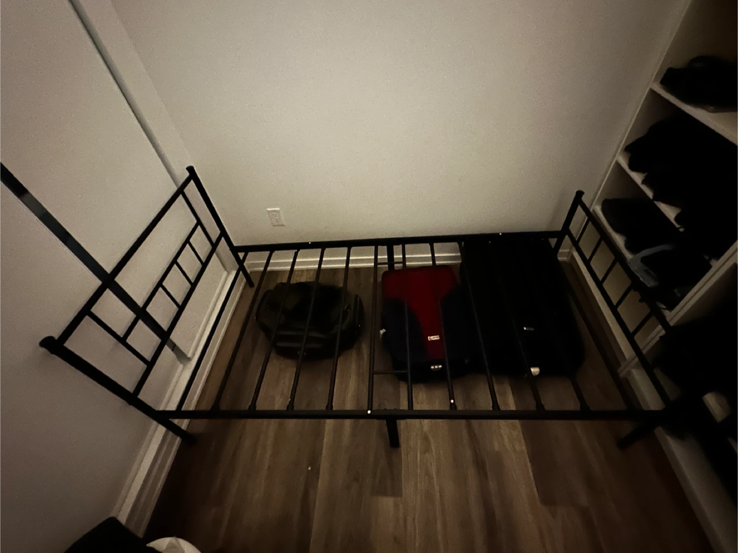 Black Metal Twin Bed Frame - photo 3