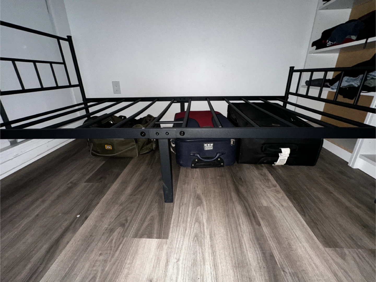 Black Metal Twin Bed Frame - photo 4