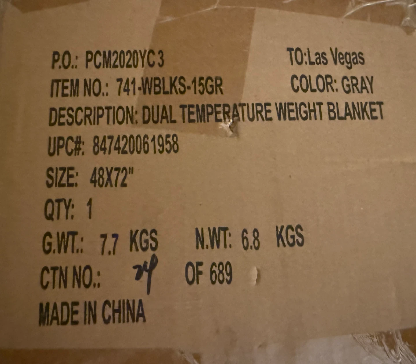 Weighted Blanket