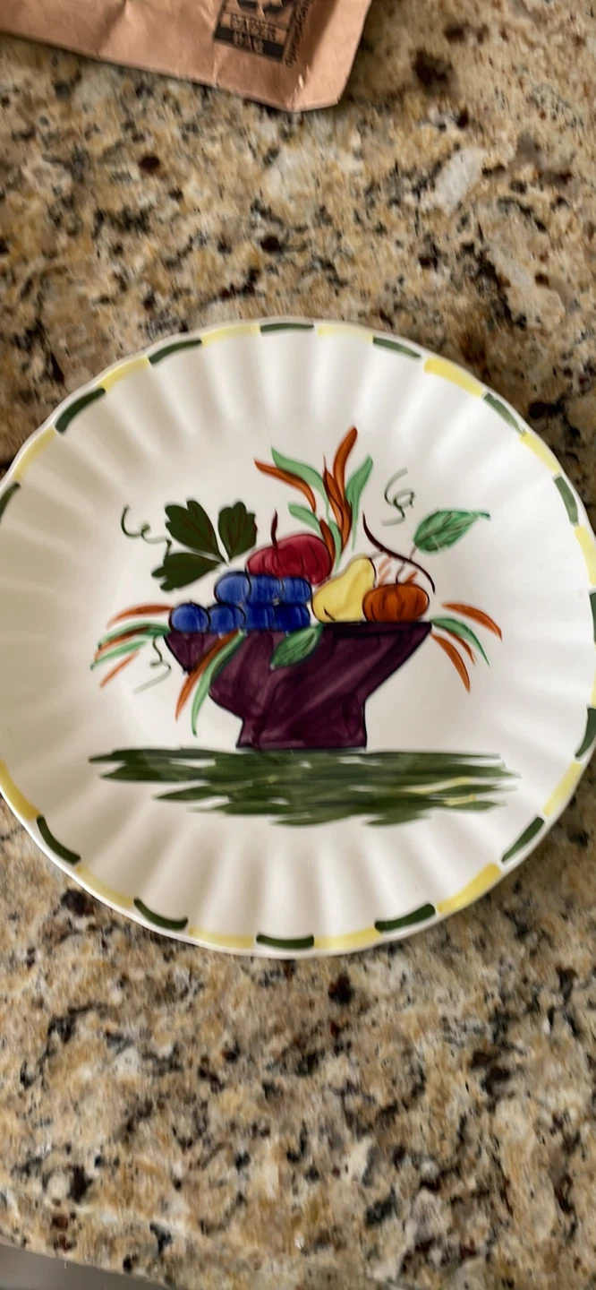 Blue Ridge pottery plate