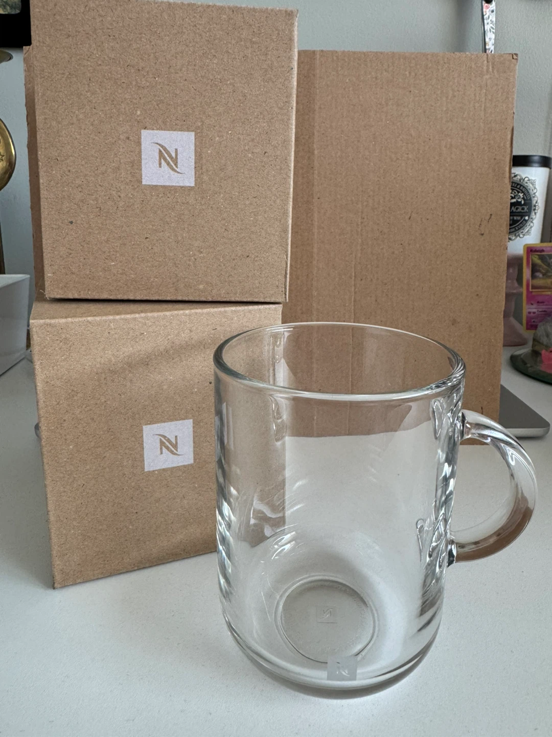 Nespresso Vertuo Mug, Small, Clear Glass