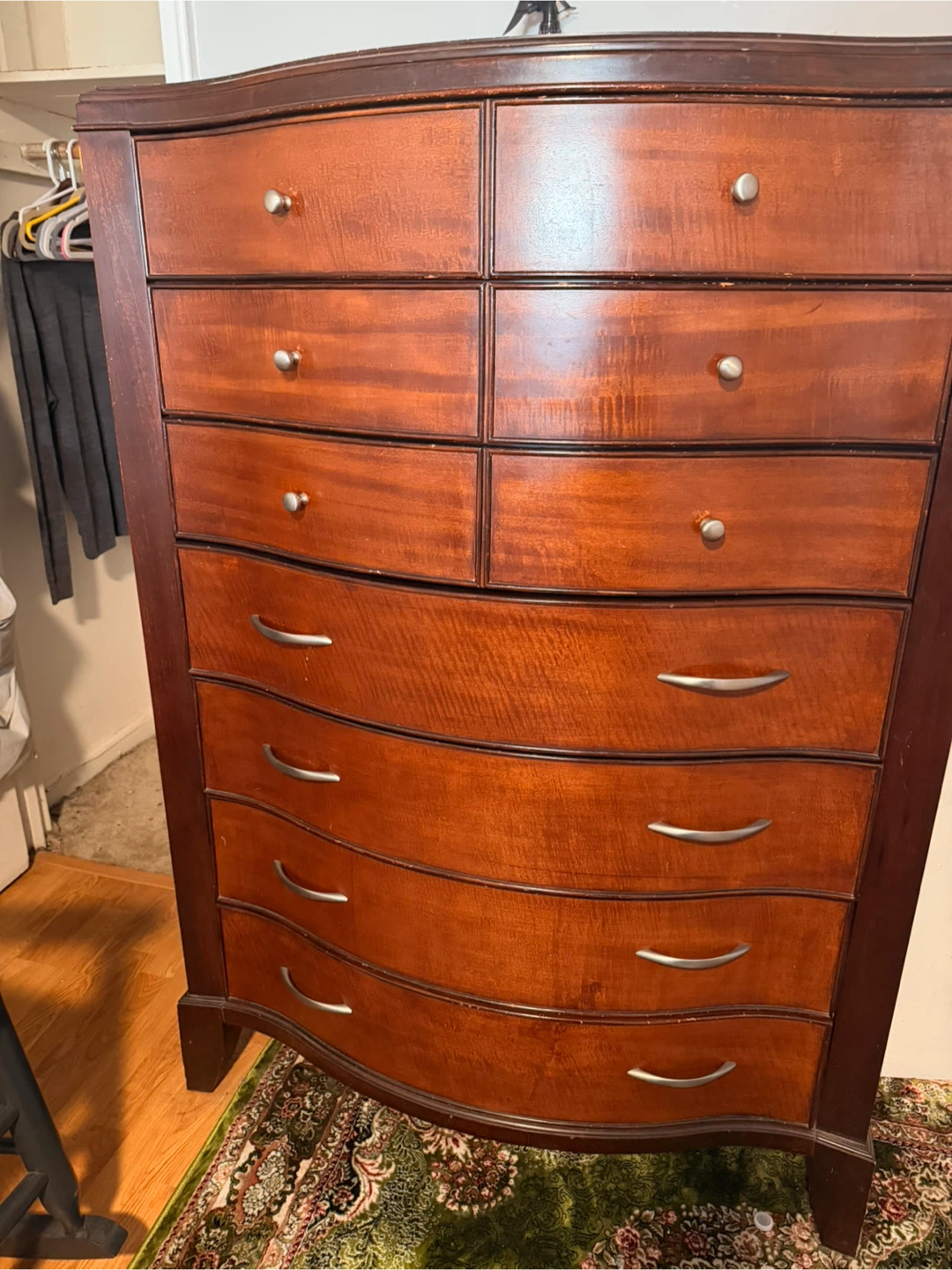 Queen  Bed, 2 tables, dresser , armiore - photo 2
