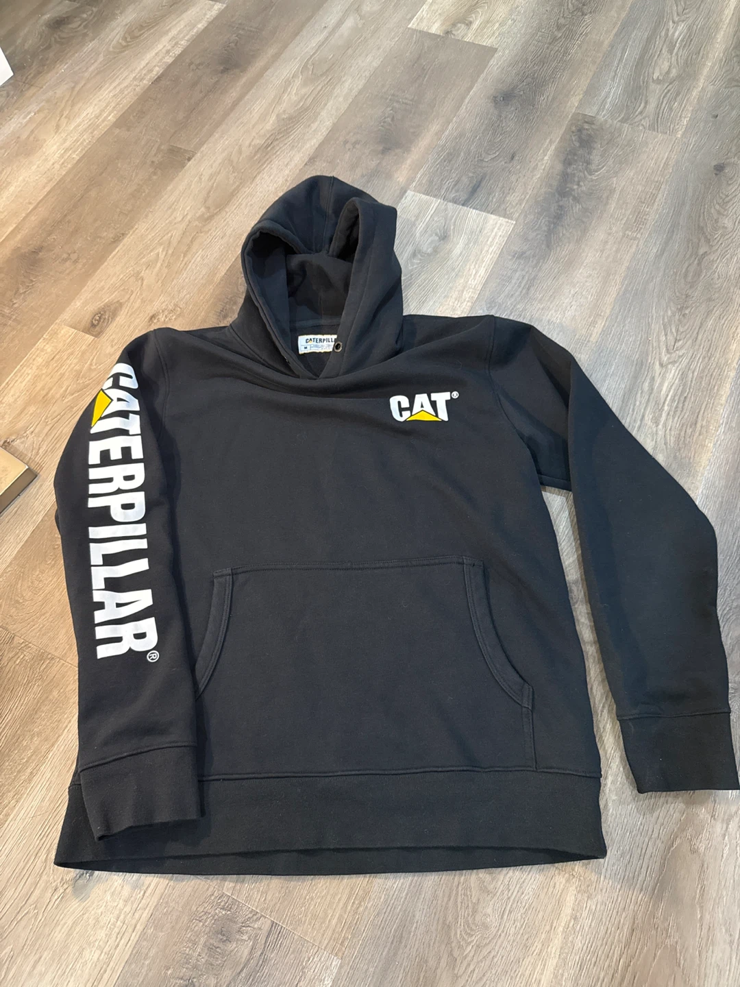 Caterpillar CAT Black Hoodie Size M