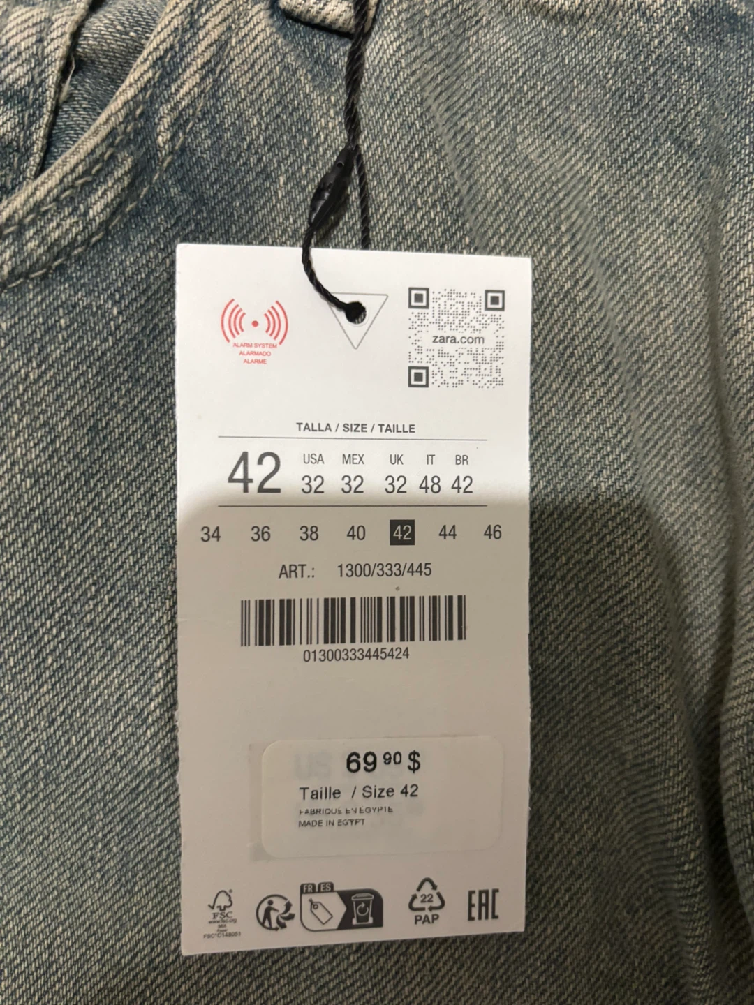 Zara Men's Wide Leg Jeans Size 42 - photo 3