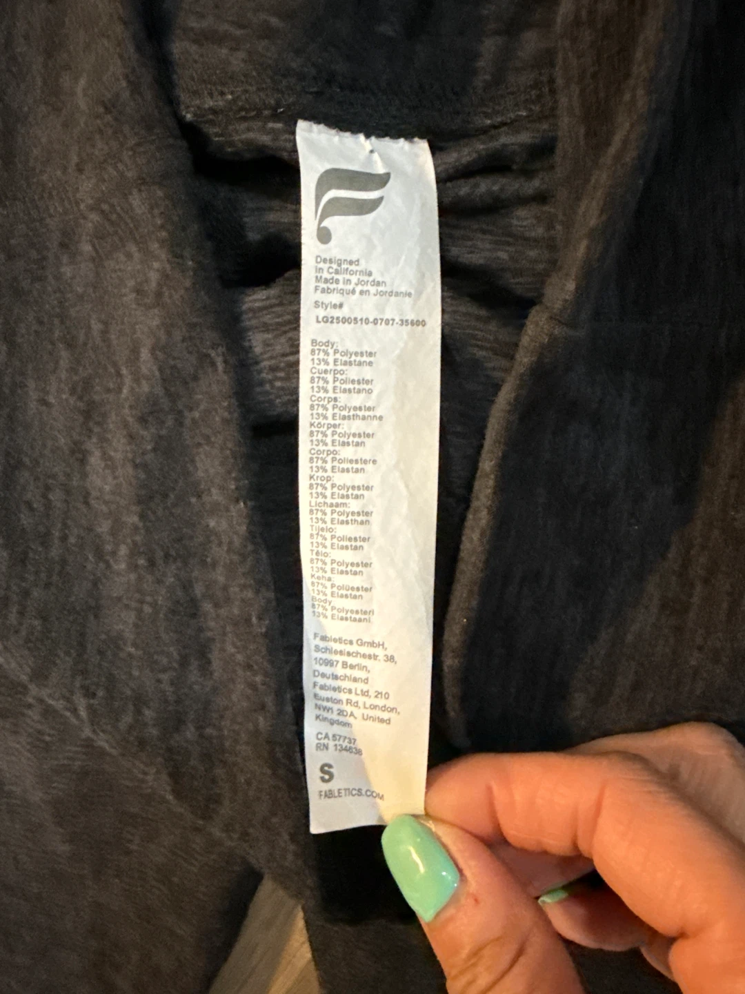 Fabletics Women's Gray Melange Leggings Size S - photo 3