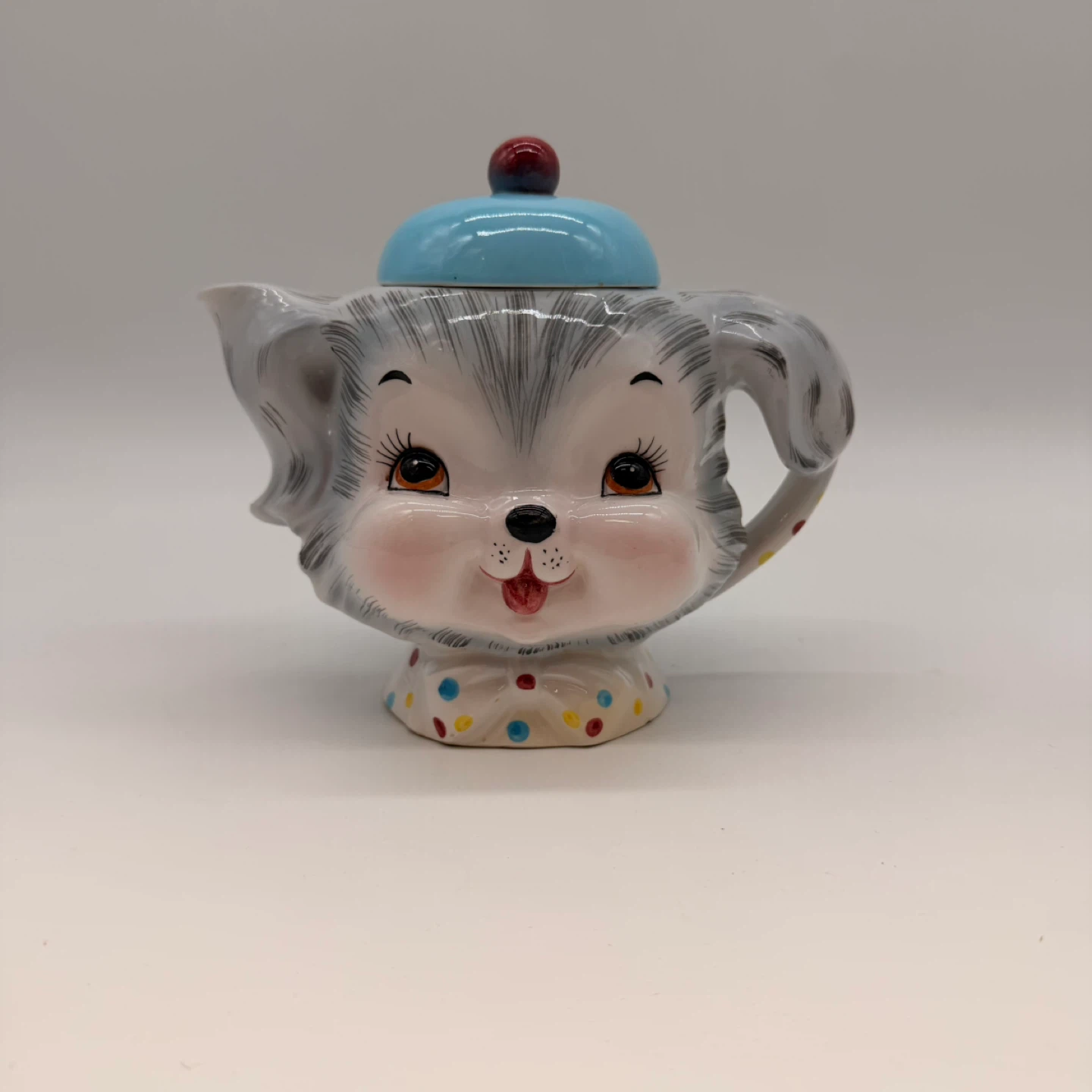 Vintage Lefton Puppy Dog Teapot & Creamer Set Japan Rare - photo 5