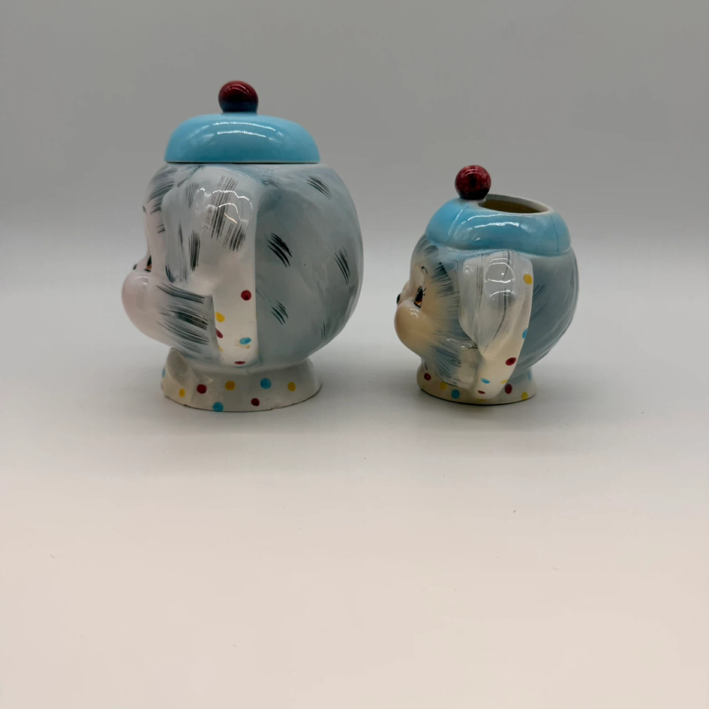 Vintage Lefton Puppy Dog Teapot & Creamer Set Japan Rare - photo 4