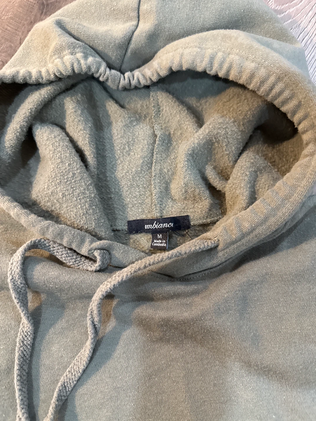 Ambiance  Women's Cropped Hoodie - Olive Green - photo 2