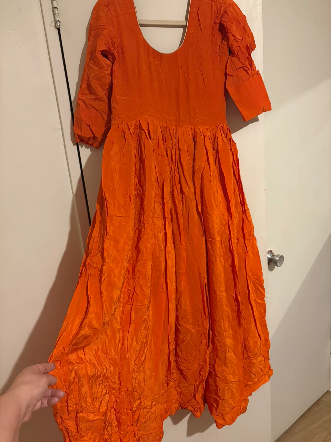 Orange Kurti with Dupatta