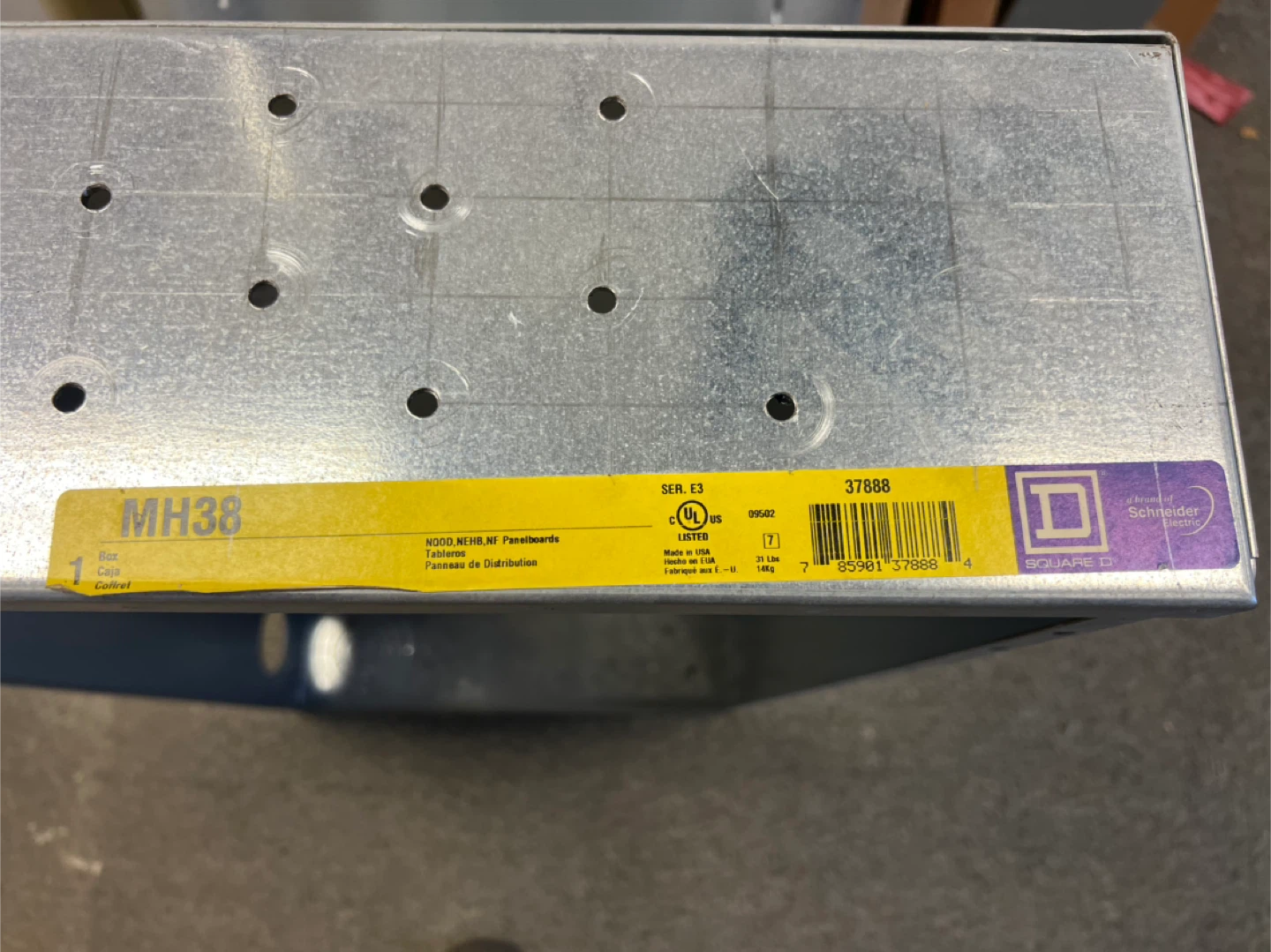 Square D MH38 Type 1 Enclosure Electrical Panel Box - photo 3