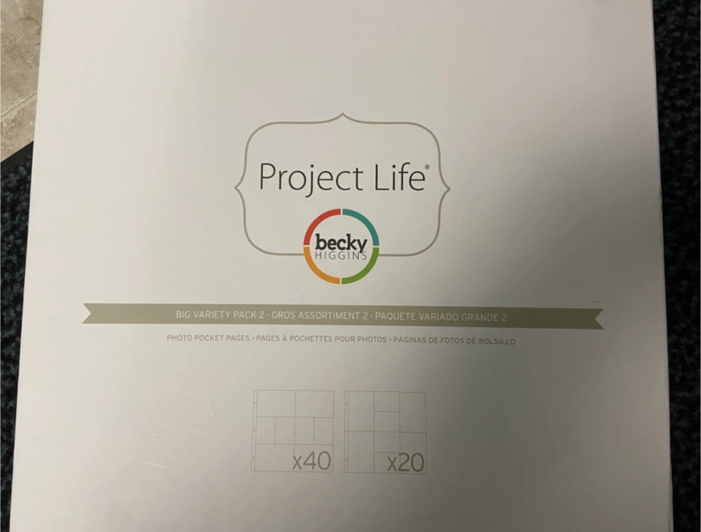 Project Life Becky Higgins Big Variety Pack 2 Photo Pocket Pages