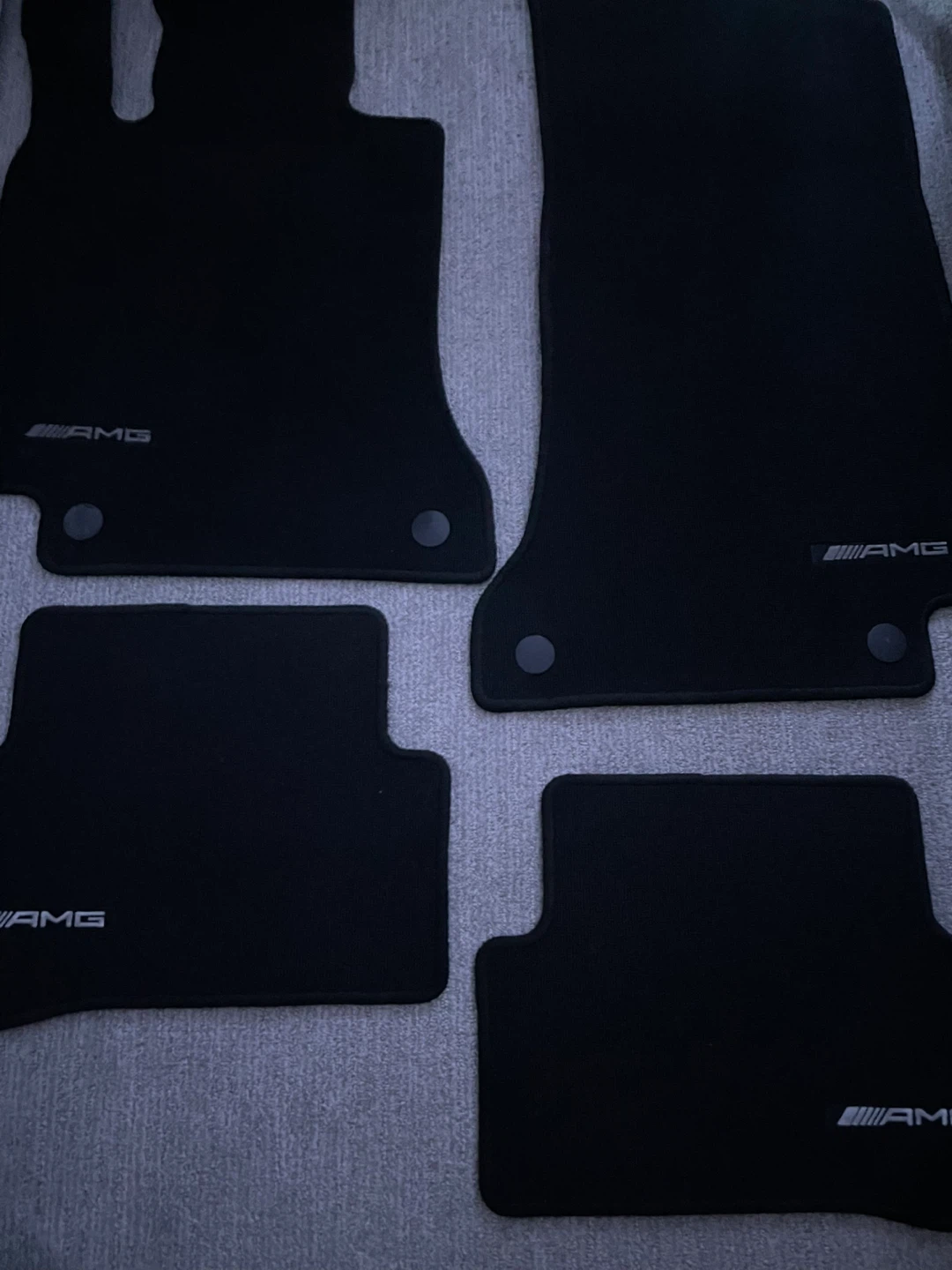 Set of 4 Black AMG Floor Mats