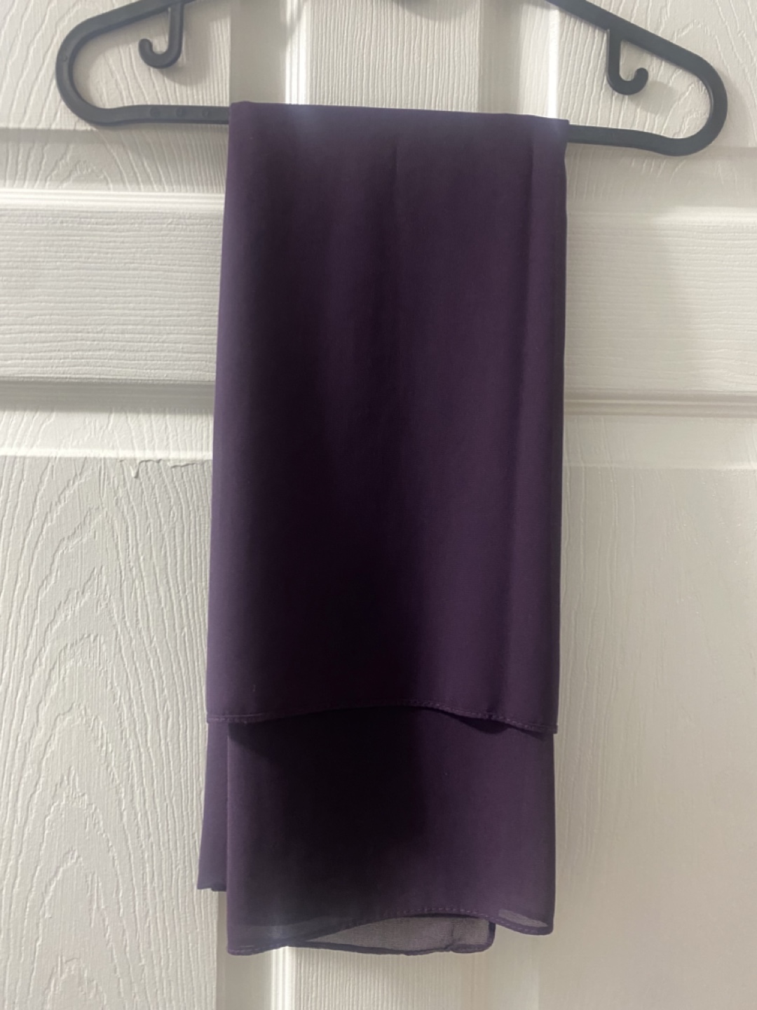 Deep Purple Chiffon Scarf