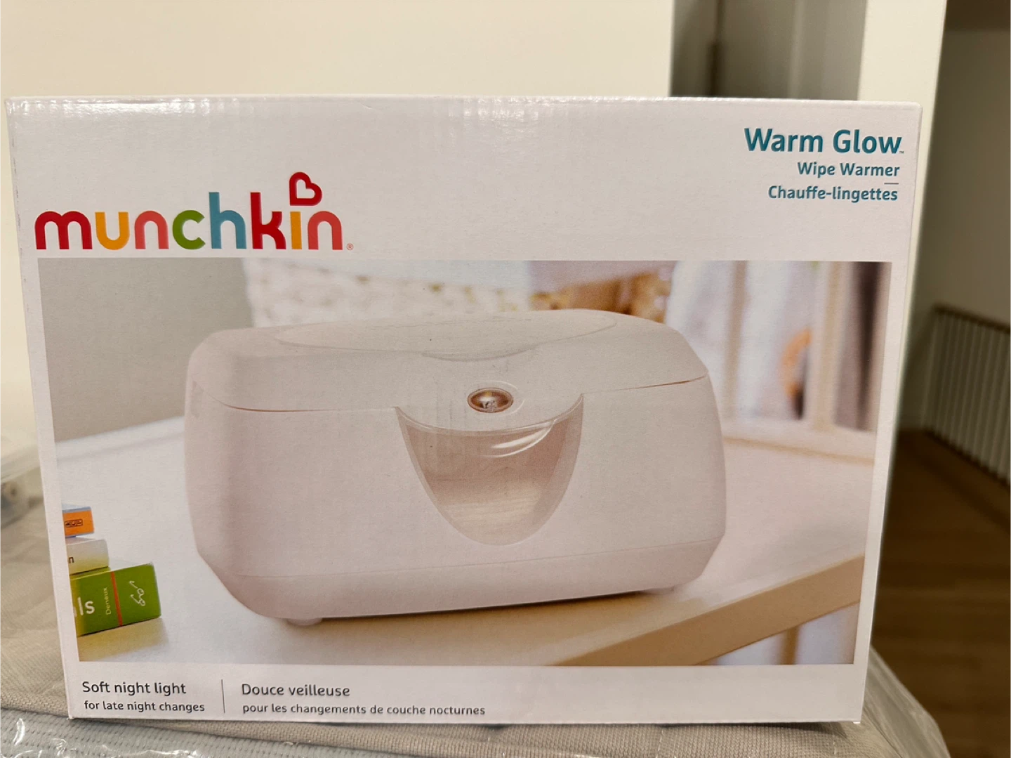 Munchkin Warm Glow Wipe Warmer – Brand New (Sealed)