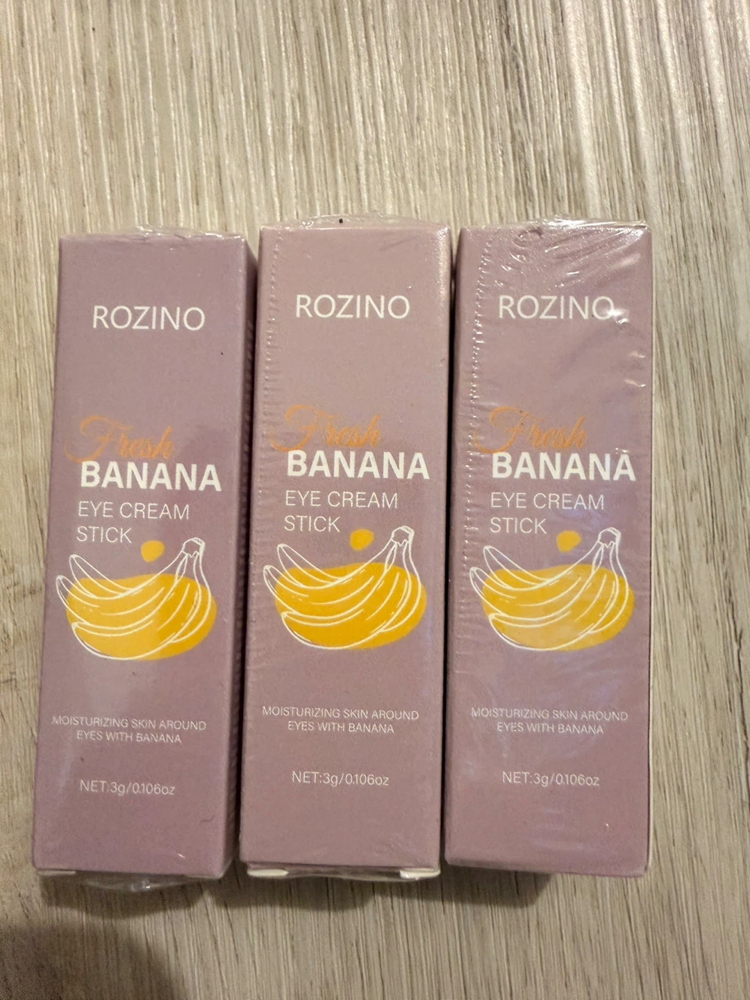 ROZINO Fresh Banana Eye Cream Stick Set (3 Pack)