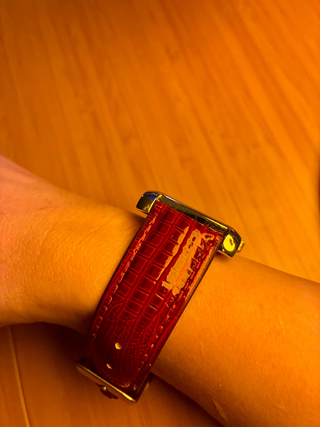 Red Women's Animal Print Watch Buckle Band Analog Fashion - photo 3