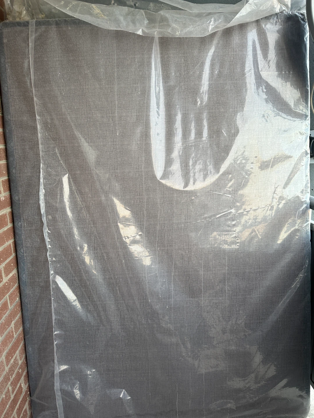 Queen Box Spring - Grey Fabric - photo 2
