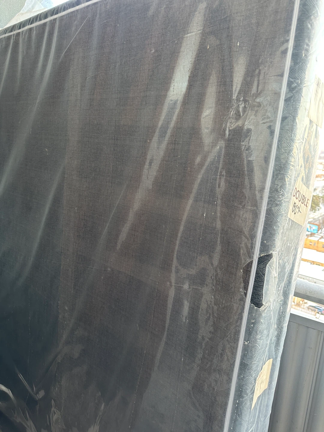 Queen Box Spring - Grey Fabric