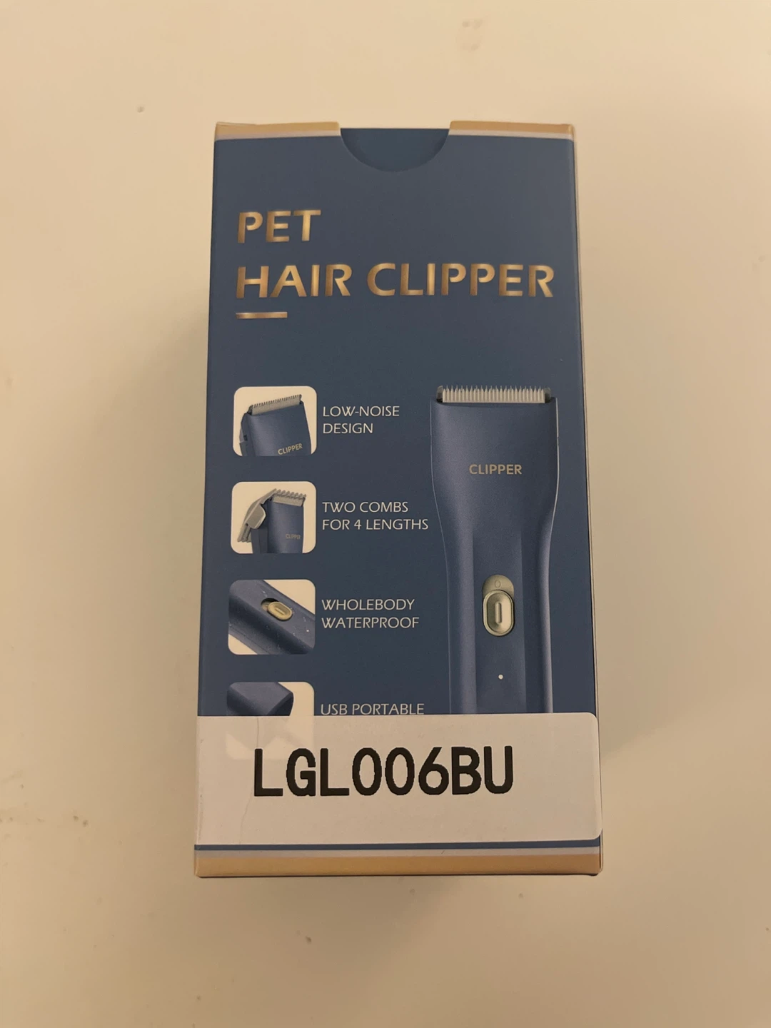 Pet Hair Clipper - 7500 RPM Motor, IPX7 Waterproof - BRAND NEW