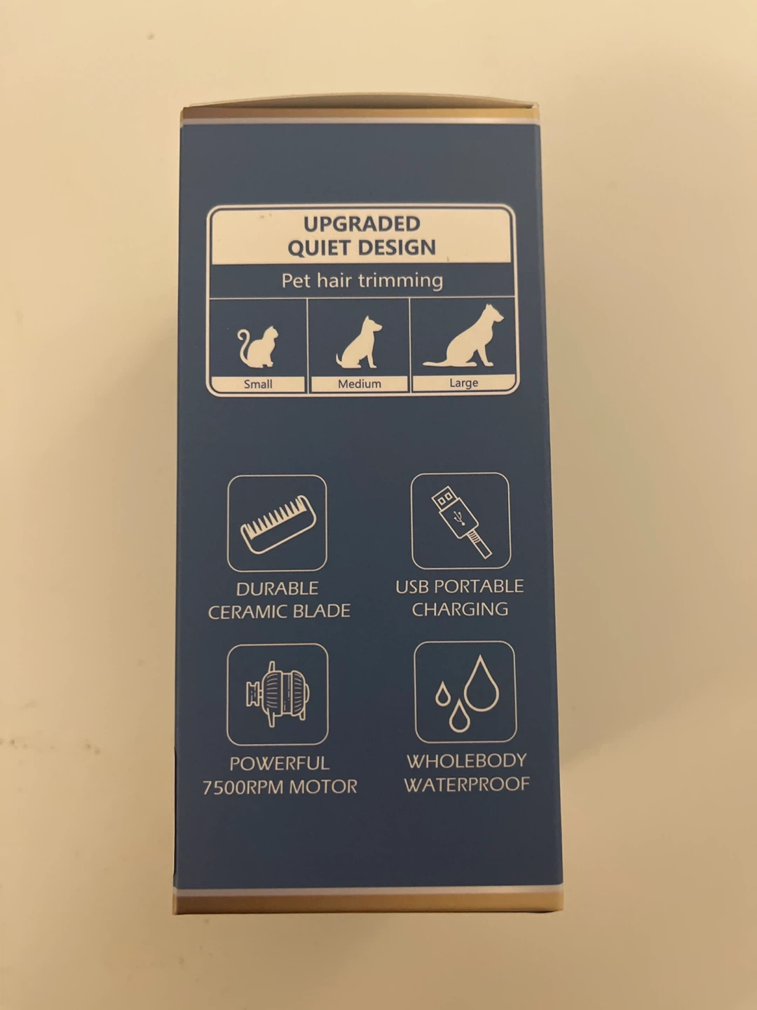 Pet Hair Clipper - 7500 RPM Motor, IPX7 Waterproof - BRAND NEW - photo 2
