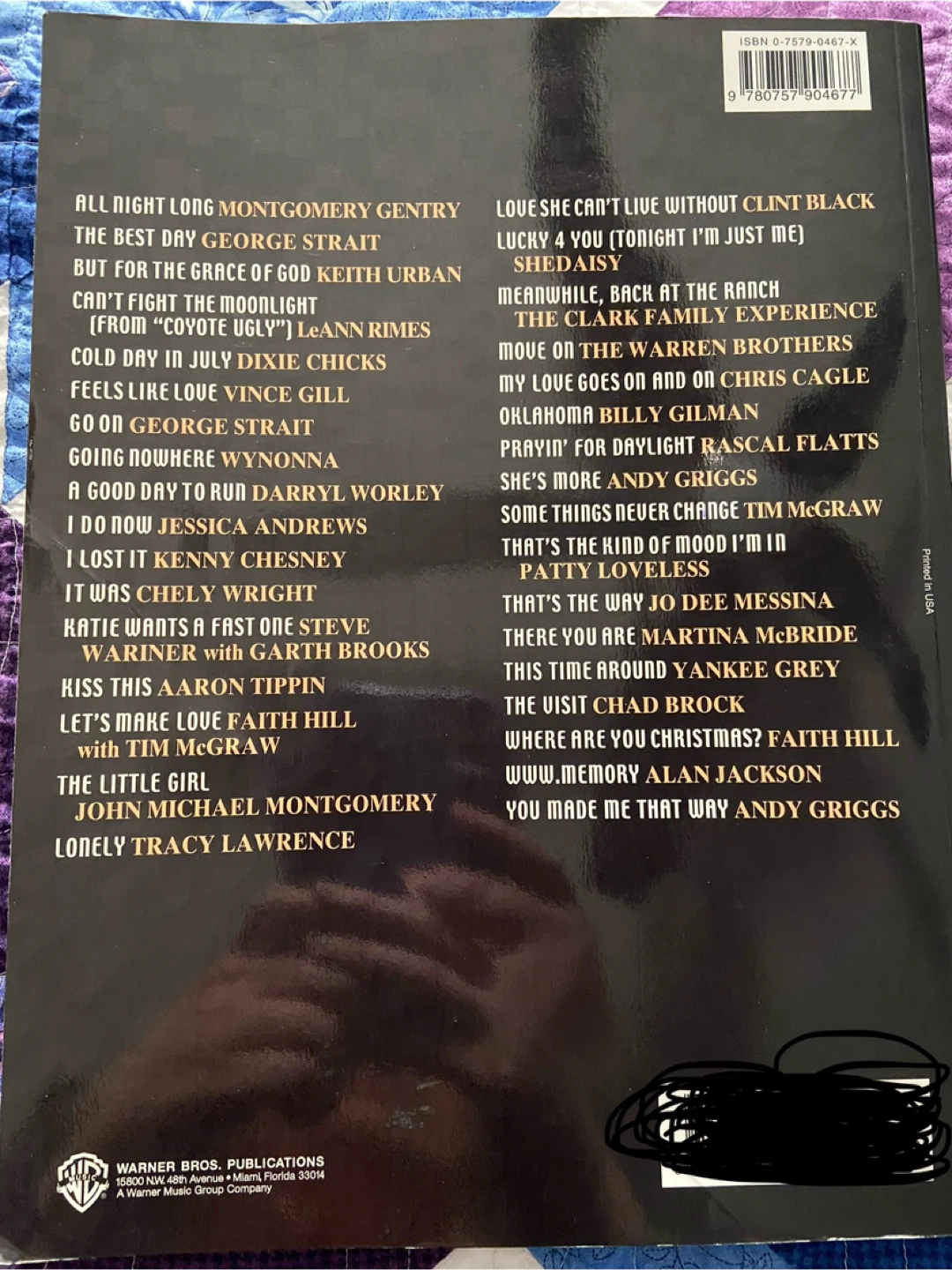 Smash Country Hits 2001 Piano/Vocal/Chords Songbook - photo 2