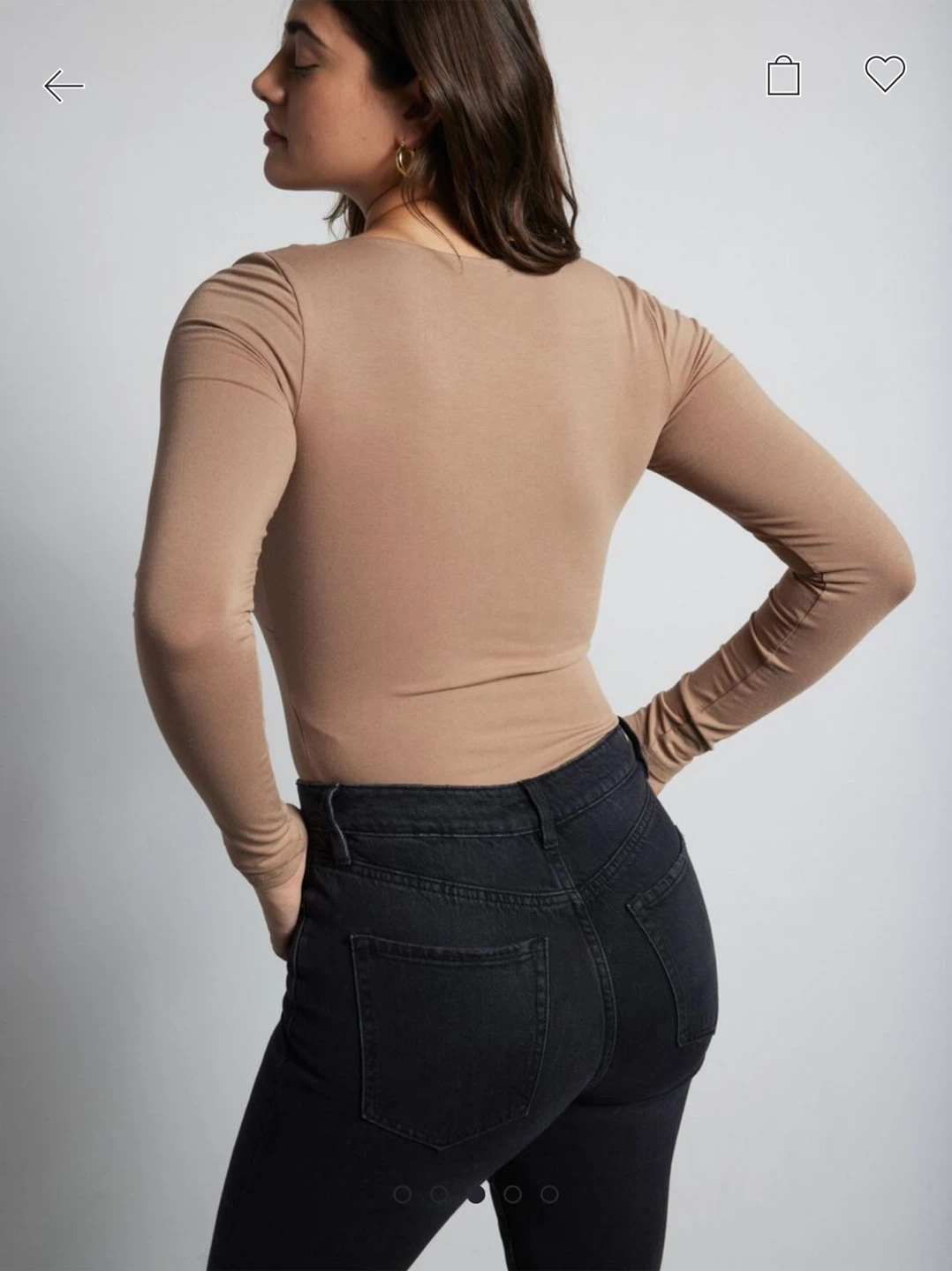 BLACK Dynamite Long Sleeve Ruched Top - M - photo 5
