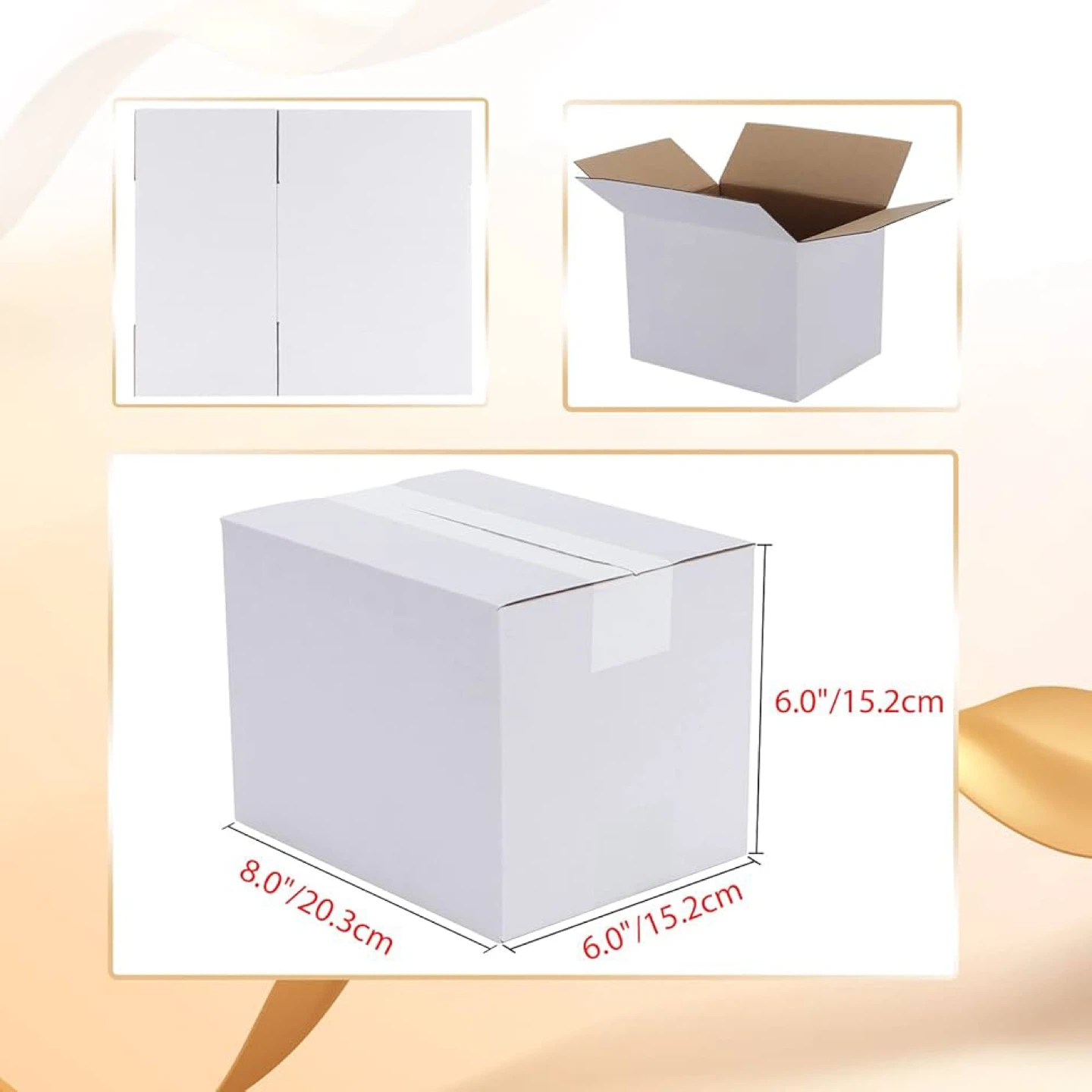 Shipping Boxes 8x6x6 40 Pack - photo 2