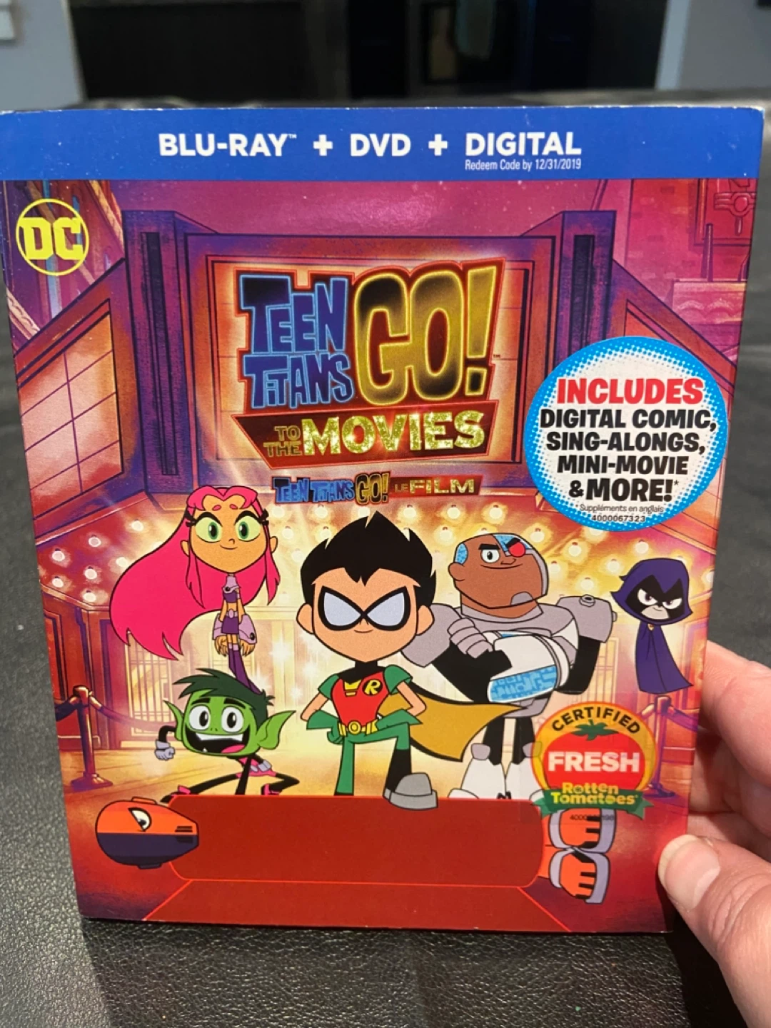 Teen Titans Go! To the Movies Blu-Ray + DVD + Digital