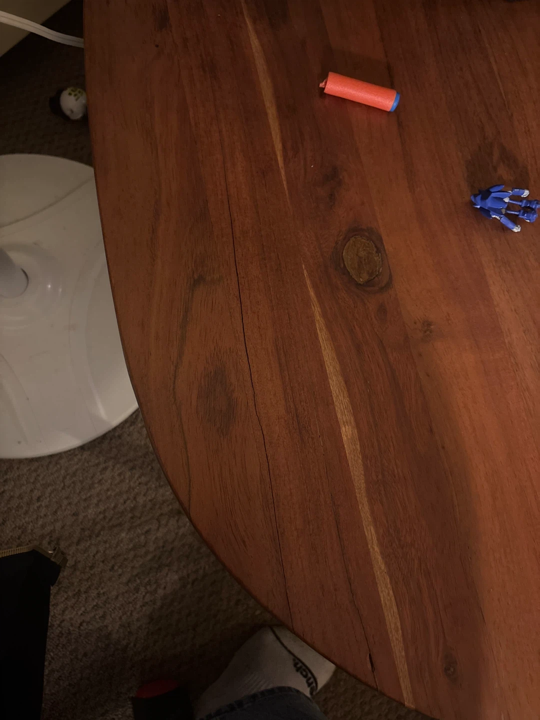 Wooden Kidney Shaped Coffee Table - photo 5